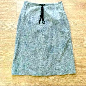 Banana Republic Stretch Wool Blend Drawstring Skirt